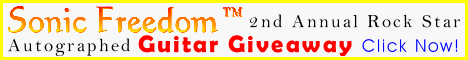 Tim Mainka`s Sonic Freedom� Ty Tabor Rock Star Autographed Guitar Giveaway